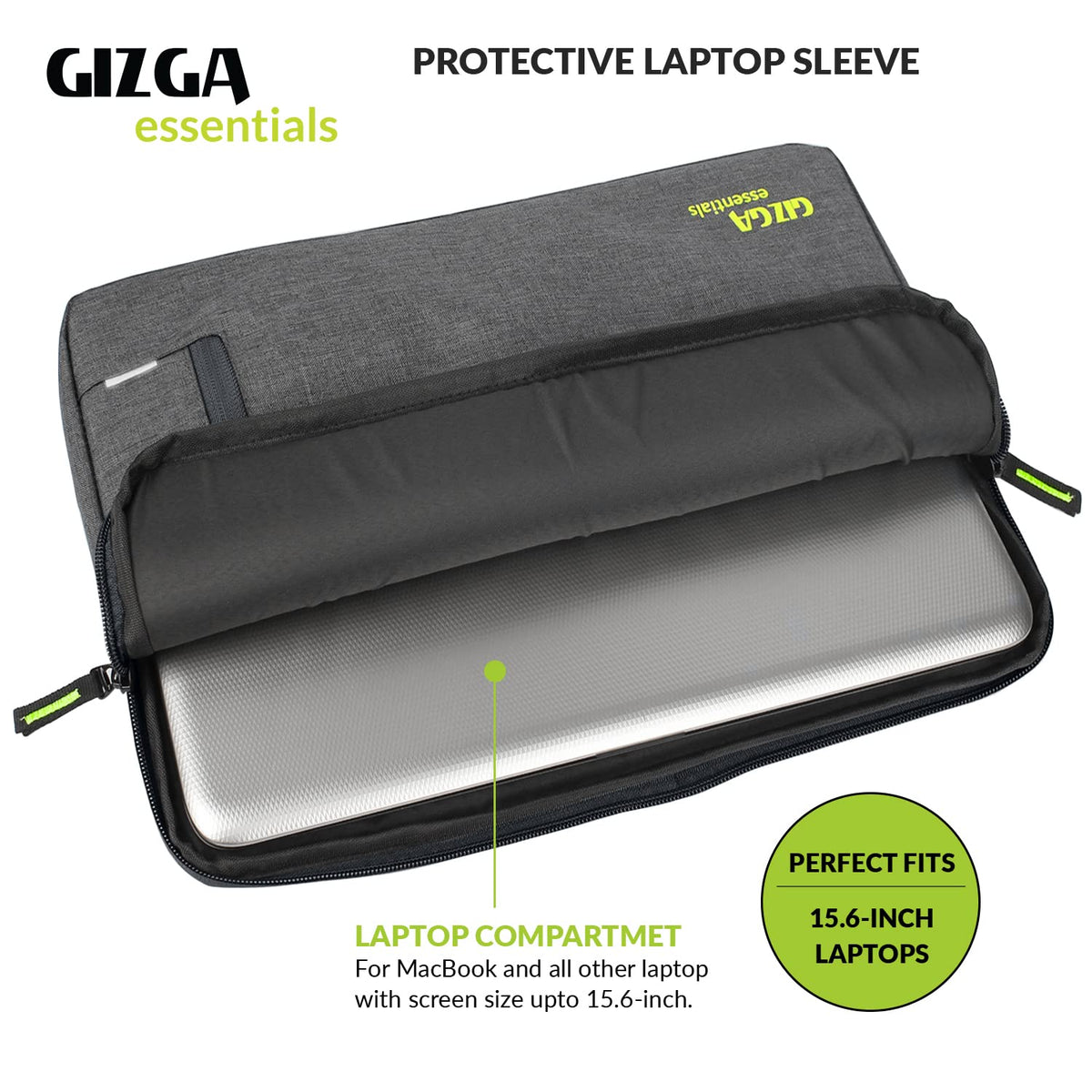 Gizga Essentials Laptop Bag Sleeve for 15.6 Inch Laptop MacBook