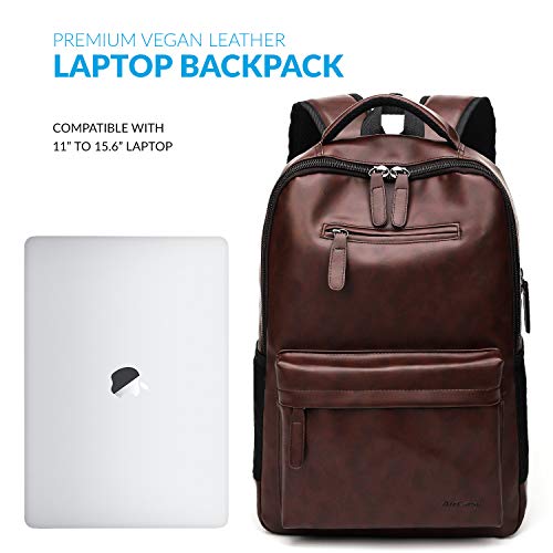 AirCase C34-13Inch 14Inch 15.6Inch Premium Vegan Leather Laptop Backpack 25 Ltrs