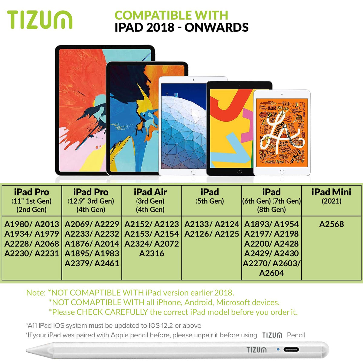 2Nd Gen Stylus/Digital Pen for Apple Ipad and Touchscreen Devices