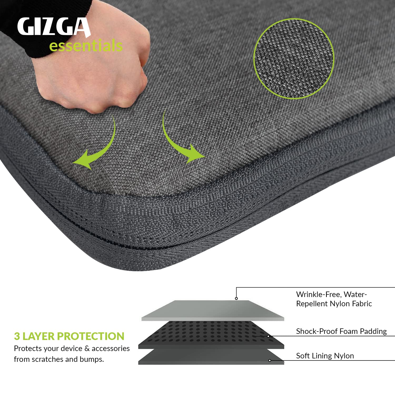 Gizga Essentials Laptop Bag Sleeve for 15.6 Inch Laptop MacBook