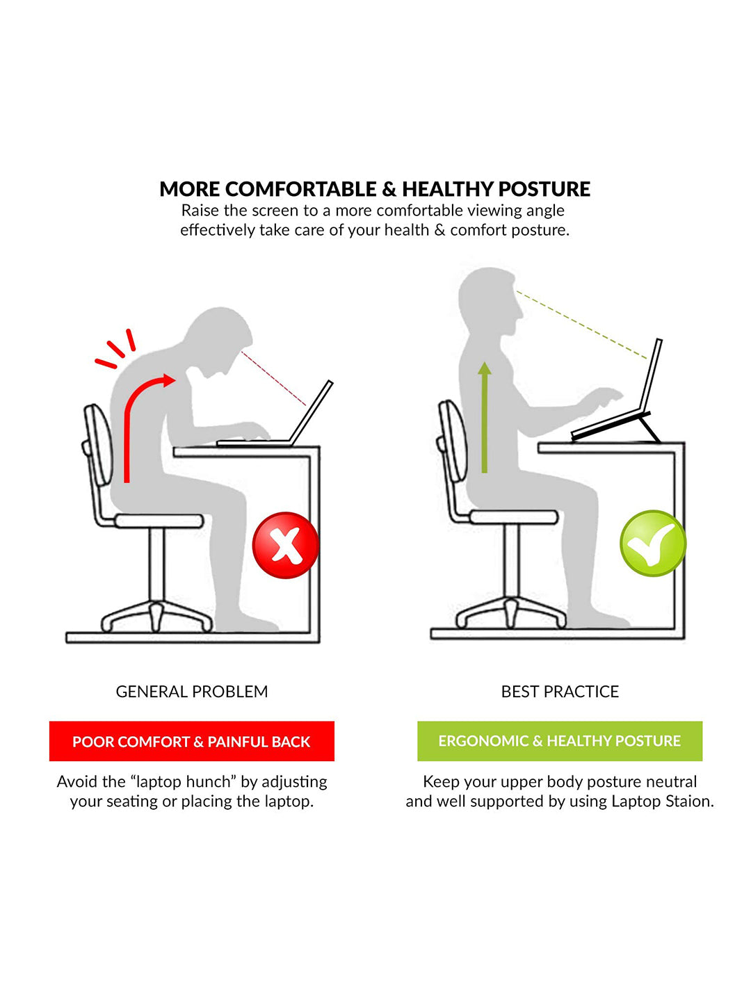 Portable Laptop Stand Multi-Functional Foldable Stand