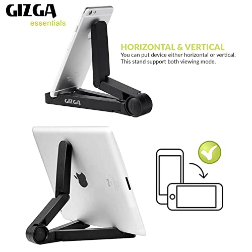 GIZGA Essentials Portable Tabletop Tablet Stand Mobile Holder, Desktop Stand, Cradle