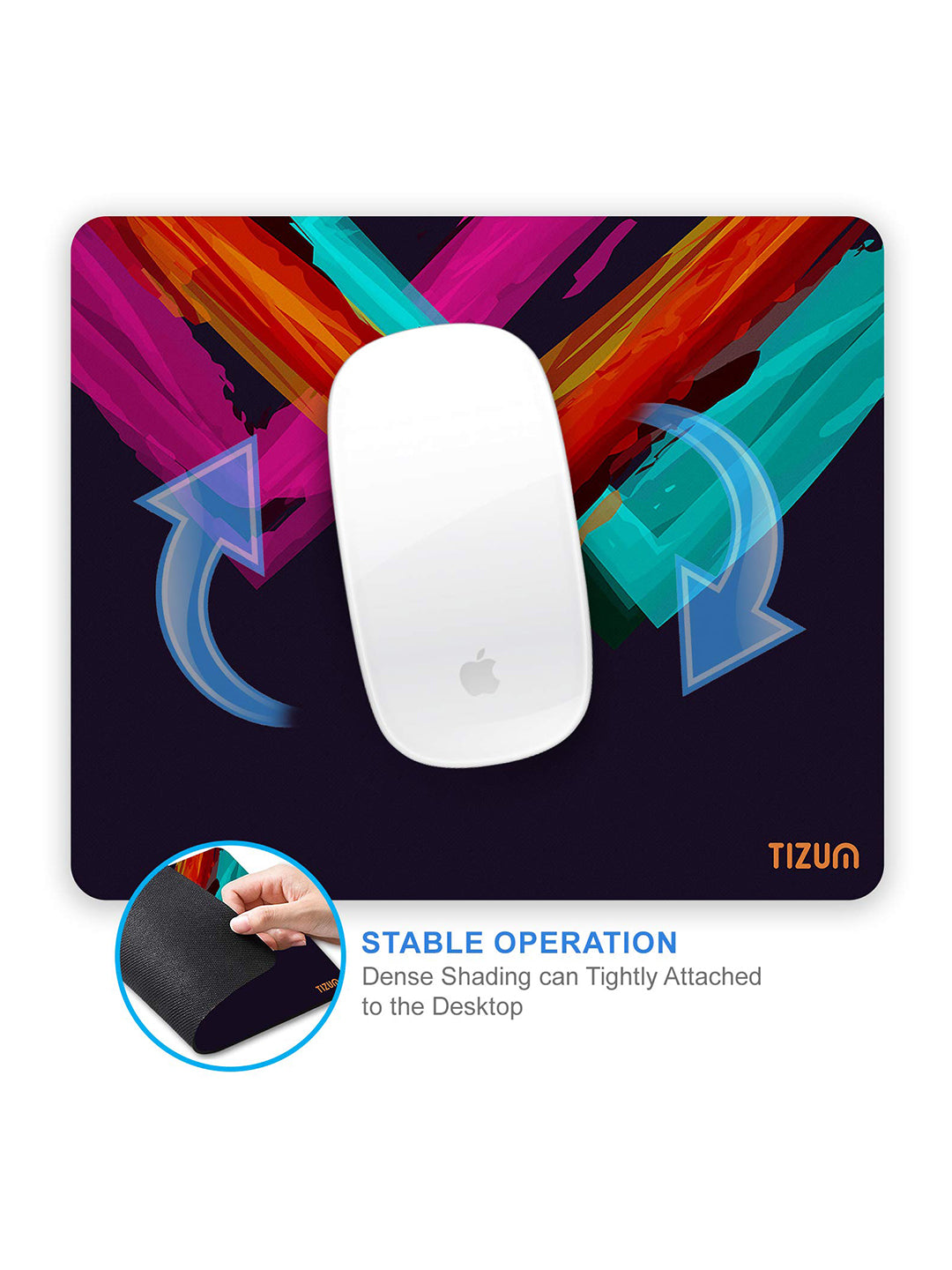 Mouse Pad with Anti-Slip Rubber Base