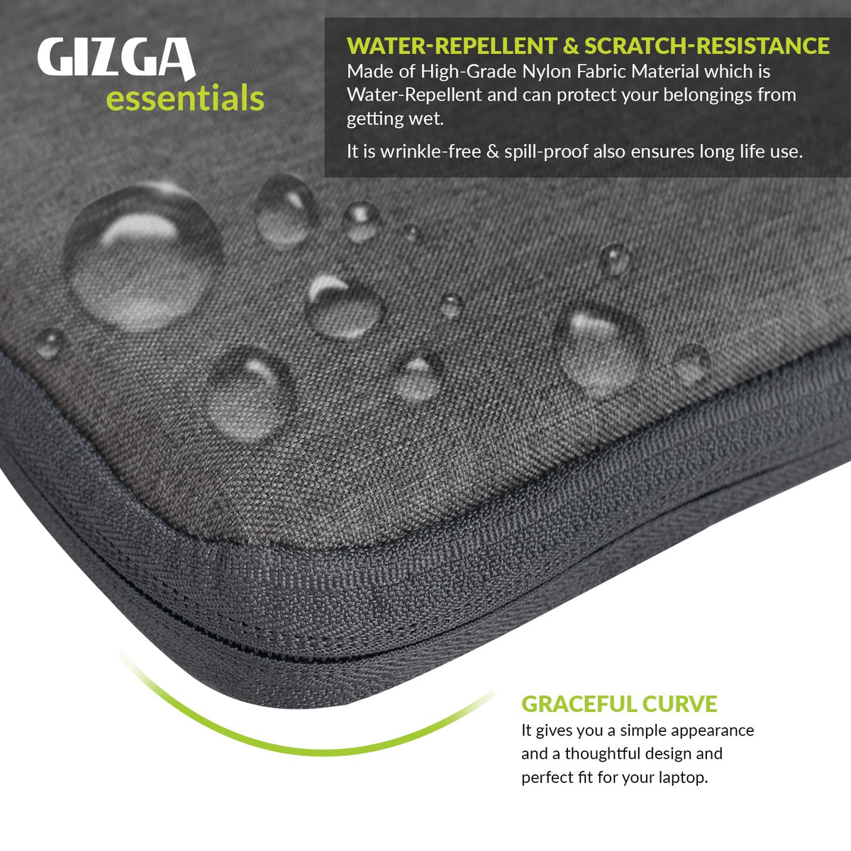 Gizga Essentials Laptop Bag Sleeve for 15.6 Inch Laptop MacBook