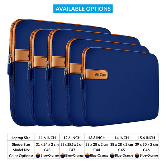 AirCase Protective Laptop Bag Sleeve fits Upto 15.6" Laptop/MacBook