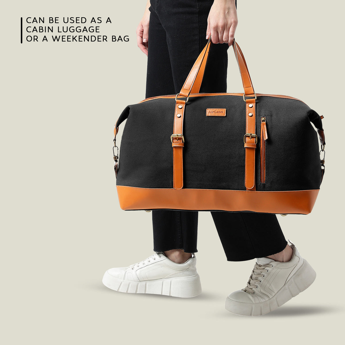 Canvas Ochre Weekender Duffle