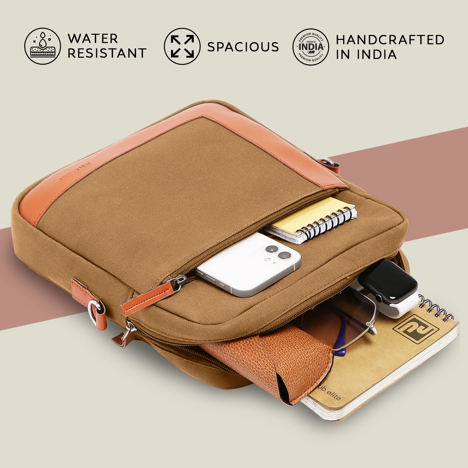 Canvas Copper Unisex Sling Bag