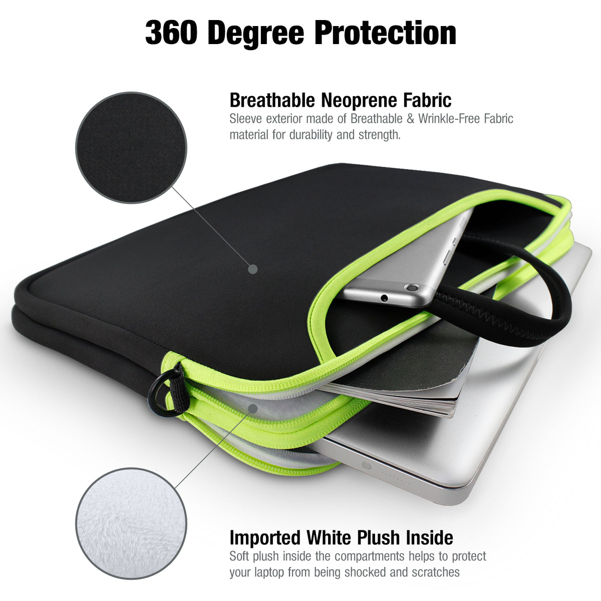 Neoprene Messenger Bag for upto 14.1" Laptops