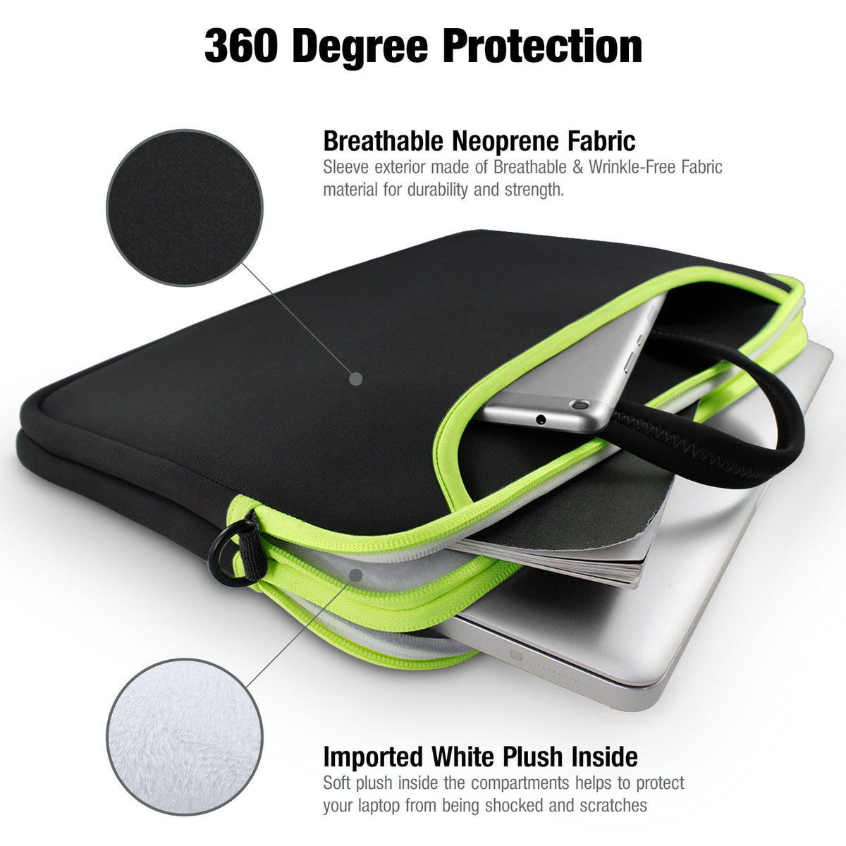 Neoprene Messenger Bag for upto 15.6" Laptops