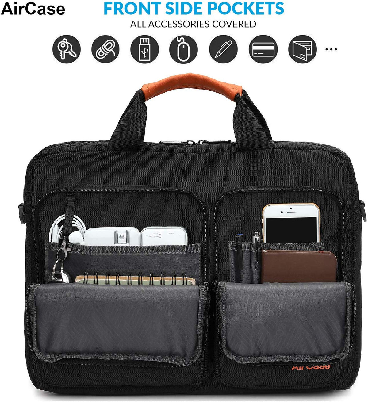 Extra Spacious Briefcase Bag for upto 15.6" Laptop