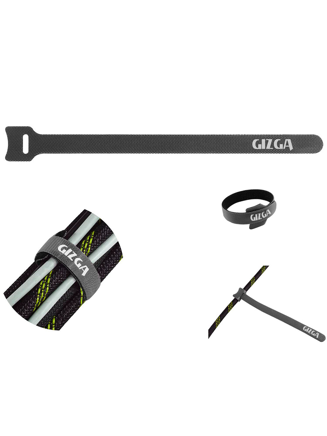 Cable Organiser, Cord Management System for PC Pack of 20