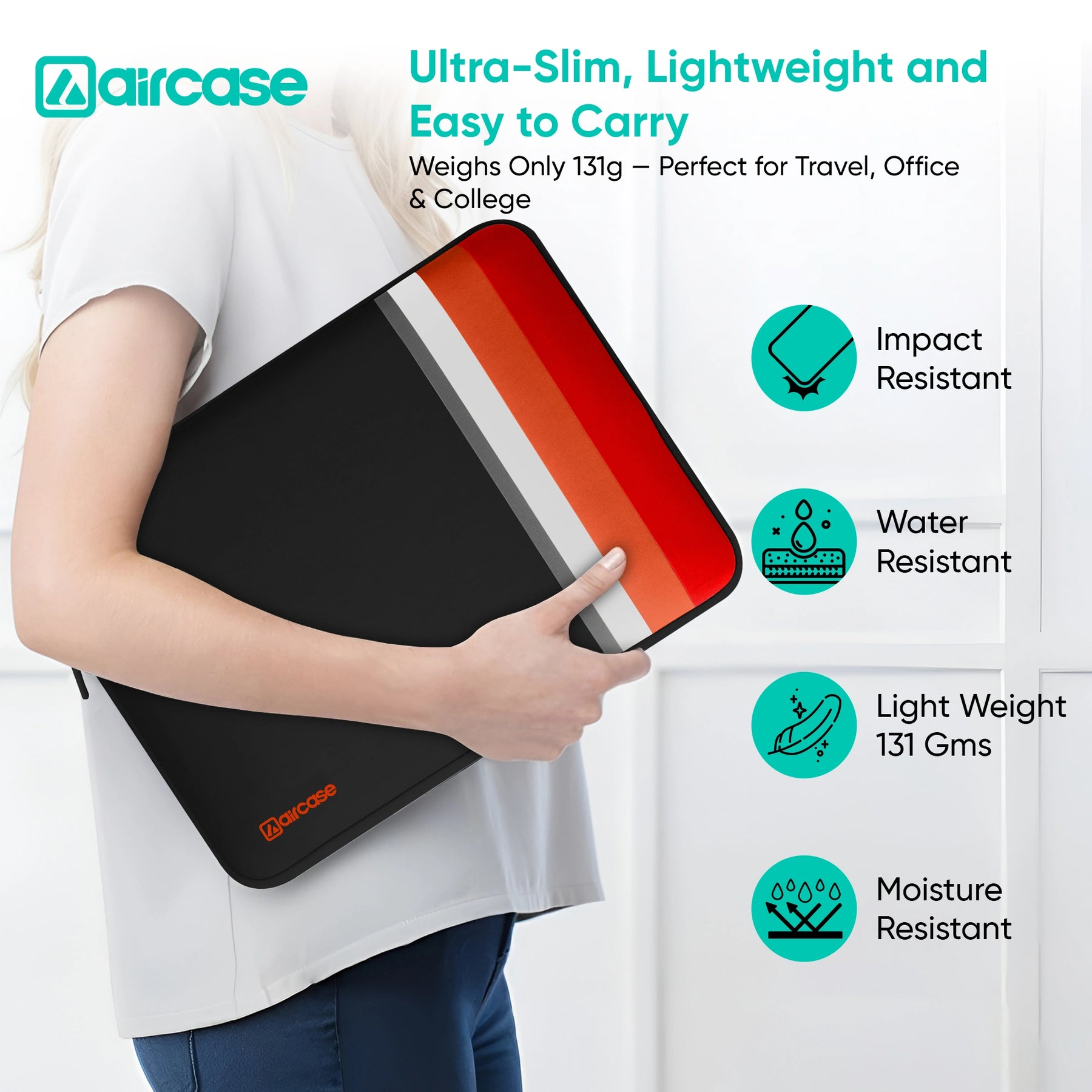 Laptop Sleeve – Padded Water-Resistant Neoprene Protective Case