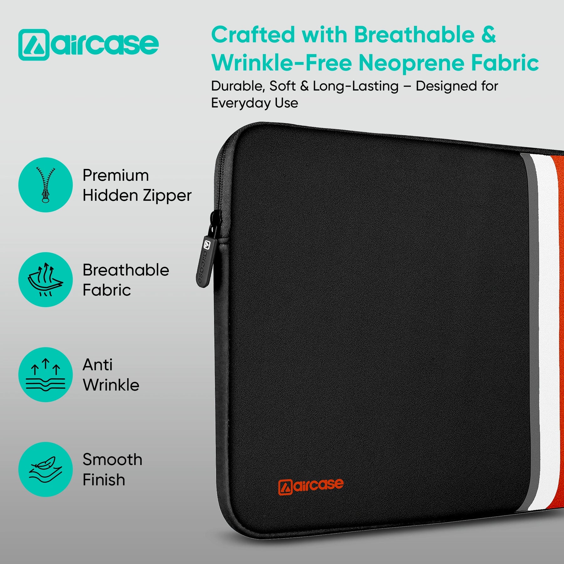 Laptop Sleeve – Padded Water-Resistant Neoprene Protective Case