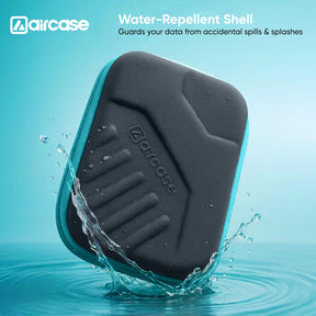 AirCase 2.5-inch shockproof external hard drive travel case with EVA hardshell and soft lining