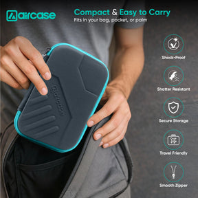 AirCase 2.5-inch shockproof external hard drive travel case with EVA hardshell and soft lining