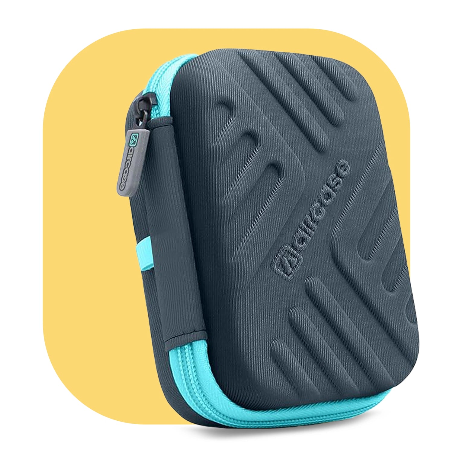 AirCase 2.5-inch shockproof external hard drive travel case with EVA hardshell and soft lining