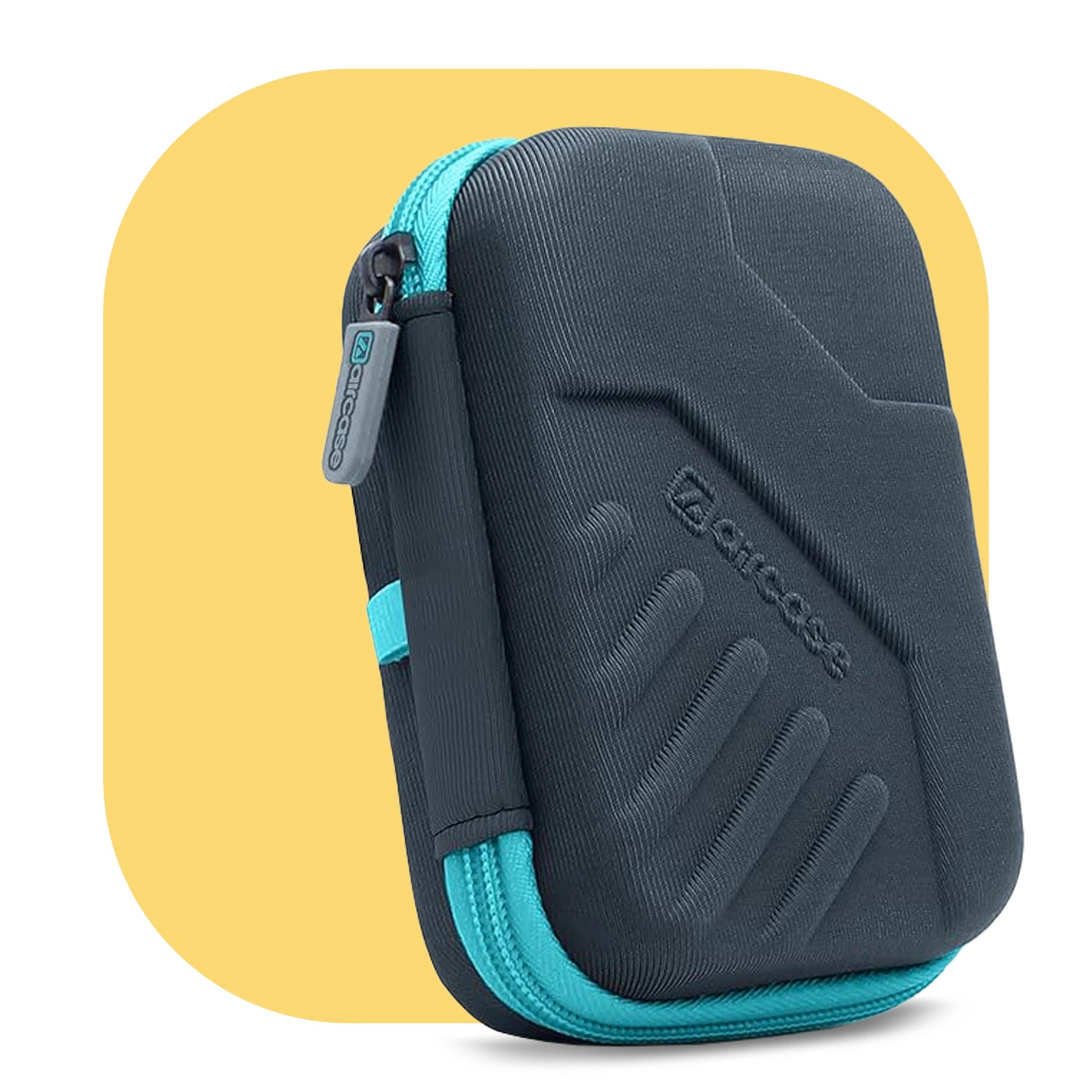 AirCase 2.5-inch shockproof external hard drive travel case with EVA hardshell and soft lining