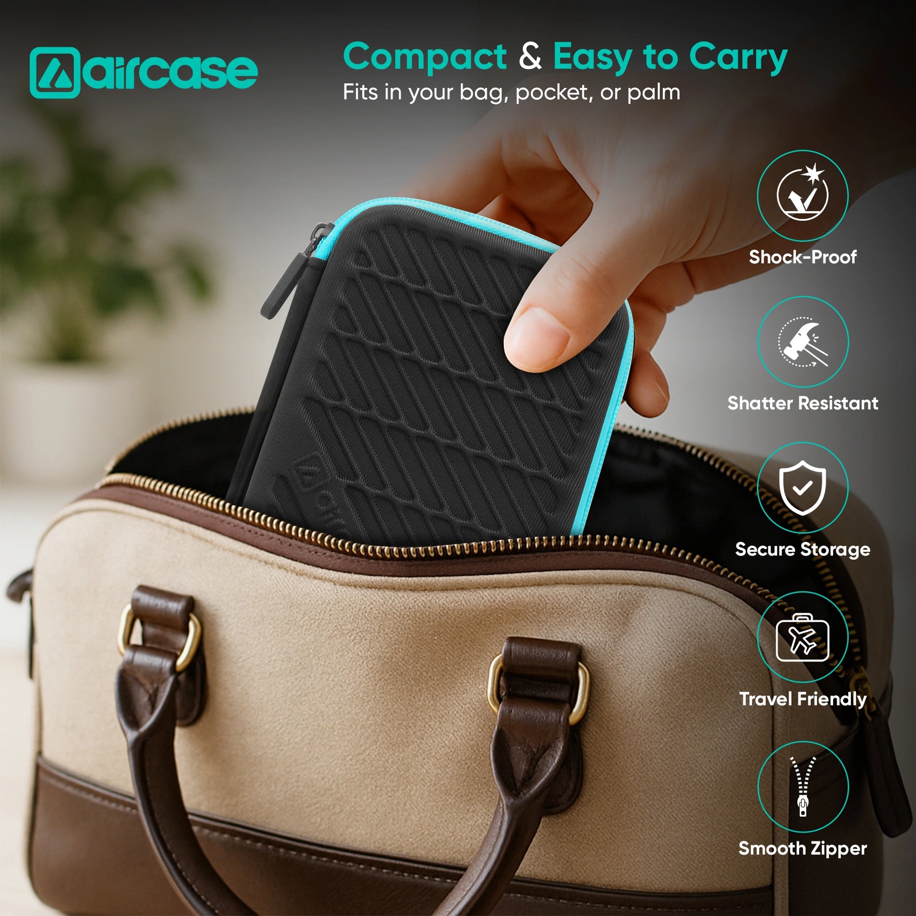 Protect your HDD, SSD, and gadgets with the AirCase 2.5 inch external hard drive case