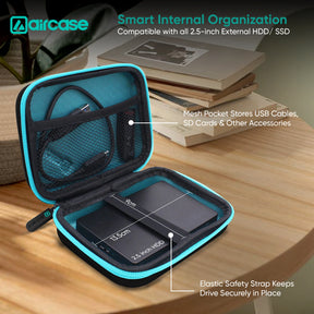 Protect your HDD, SSD, and gadgets with the AirCase 2.5 inch external hard drive case