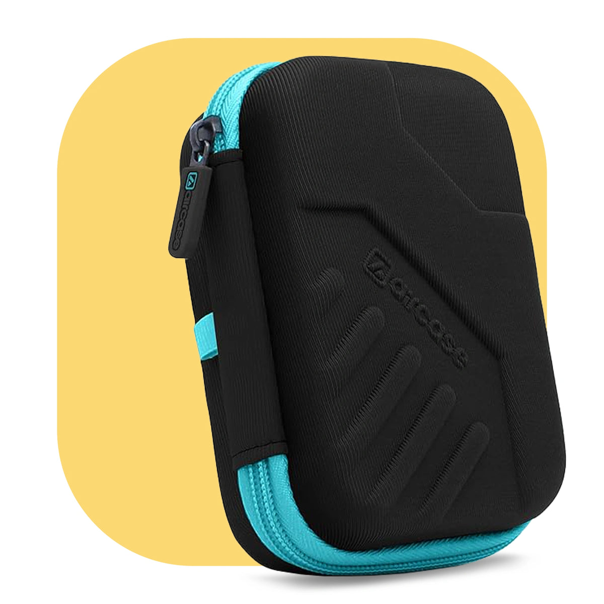 AirCase 2.5-inch shockproof external hard drive travel case with EVA hardshell and soft lining.