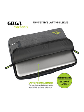Gizga Essentials Premium  Laptop Bag Sleeve Case Cover Pouch for 15 Inch/15.6 Inch Laptop/Macbook