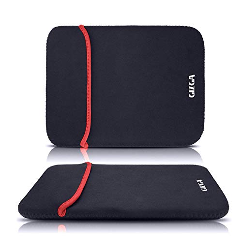 GIZGA Club-laptop Neoprene Reversible for 15.6-inches Laptop Sleeve - (Black-Red)