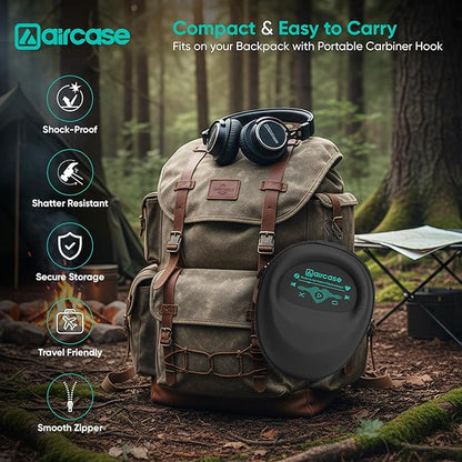 AirCase EVA Hard Shell Headphone Carrying Case for Over-Ear Headphones