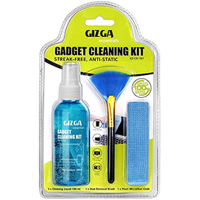 Gizga Essentials Professional 3-in-1 Cleaning Kit for Camera, Lens, Laptop, Smartphone