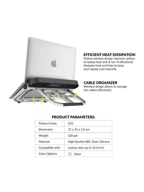 Portable Laptop Stand  Multi-Functional Foldable Stand