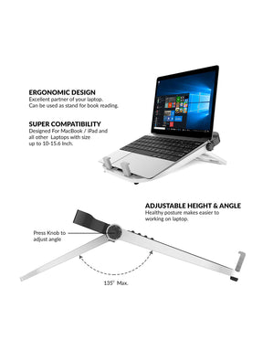 Portable Laptop Stand  Multi-Functional Foldable Stand