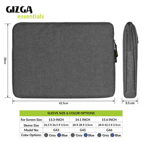 Gizga Essentials Laptop Bag Sleeve for 15.6 Inch Laptop MacBook