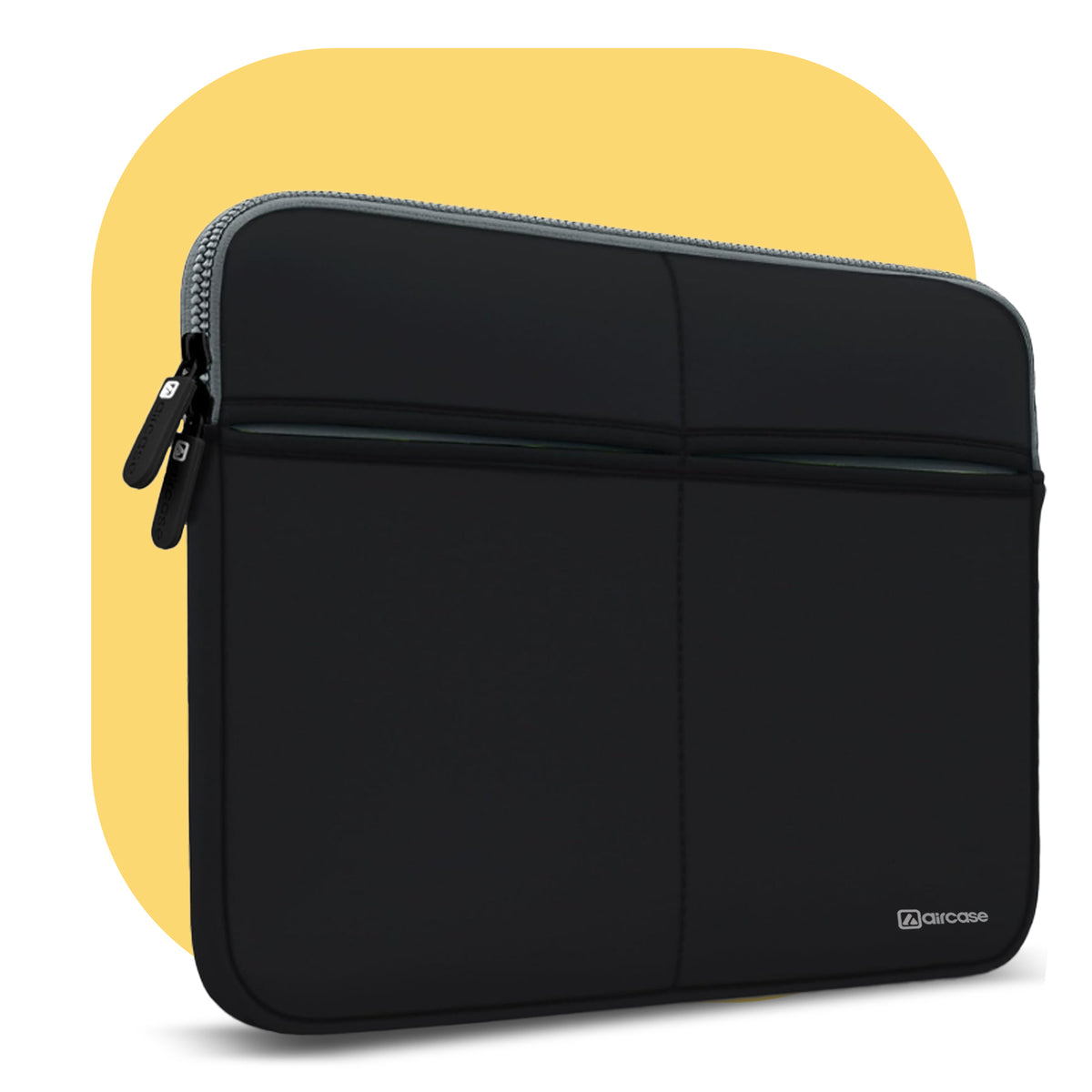 Premium Laptop Bag with 6 Pockets – Neoprene Water-Resistant Sleeve (Black)