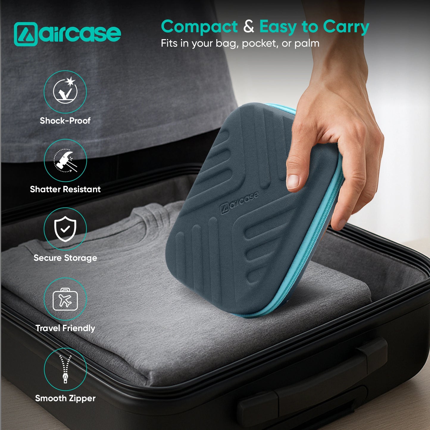 Electronic Gadget Organizer Case for HDD, Chargers & Power Banks