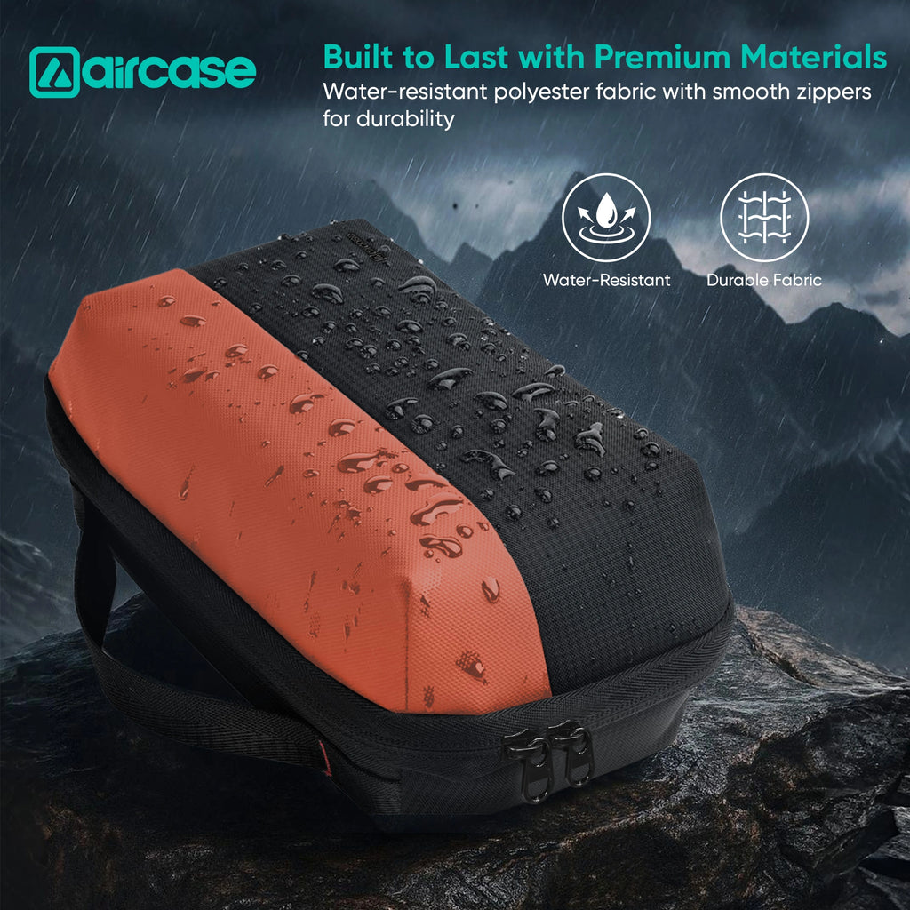 AirCase Multipurpose Toiletry Kit, Travel Organizer with Multiple Compartments, Mesh Pockets