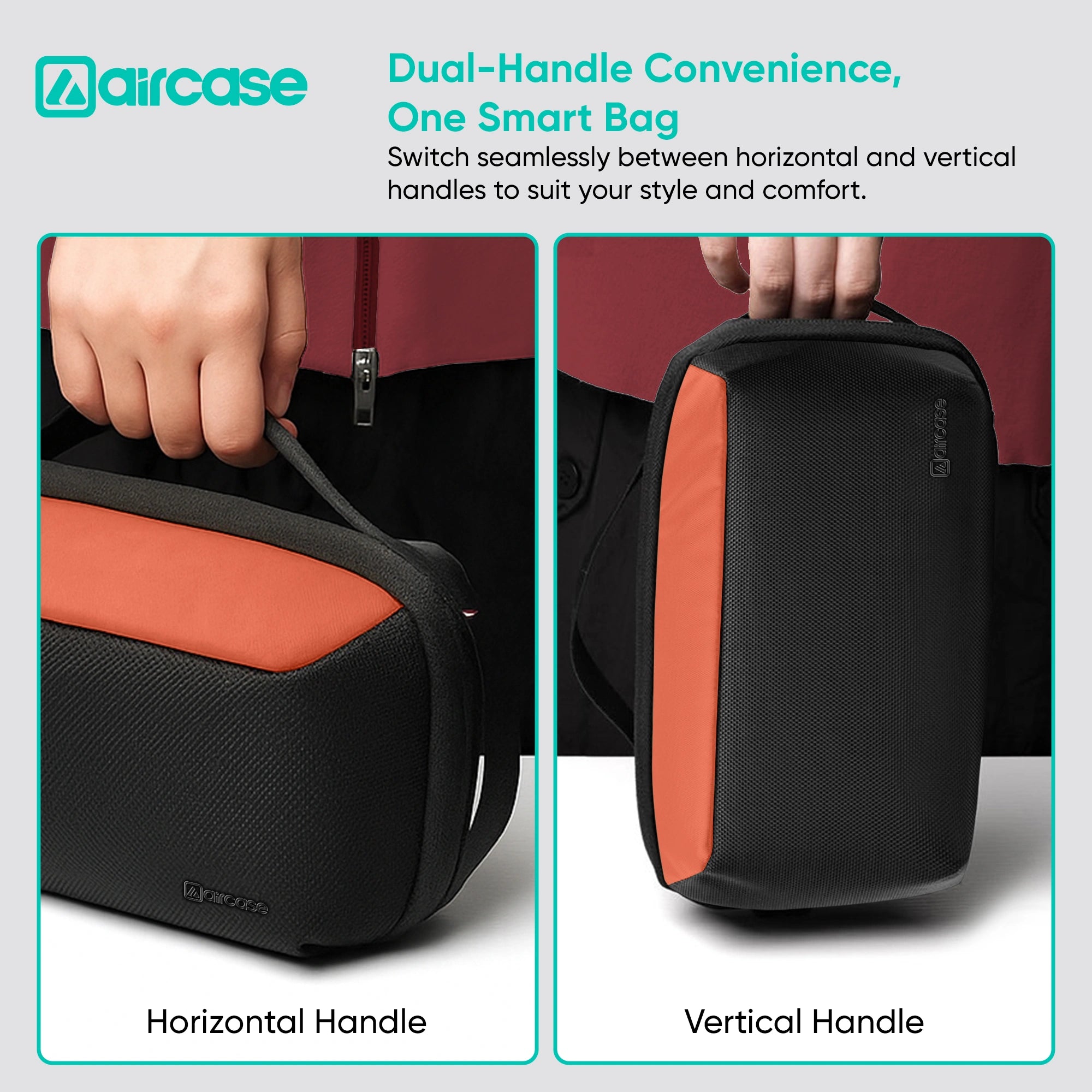 AirCase Multipurpose Toiletry Kit, Travel Organizer with Multiple Compartments, Mesh Pockets