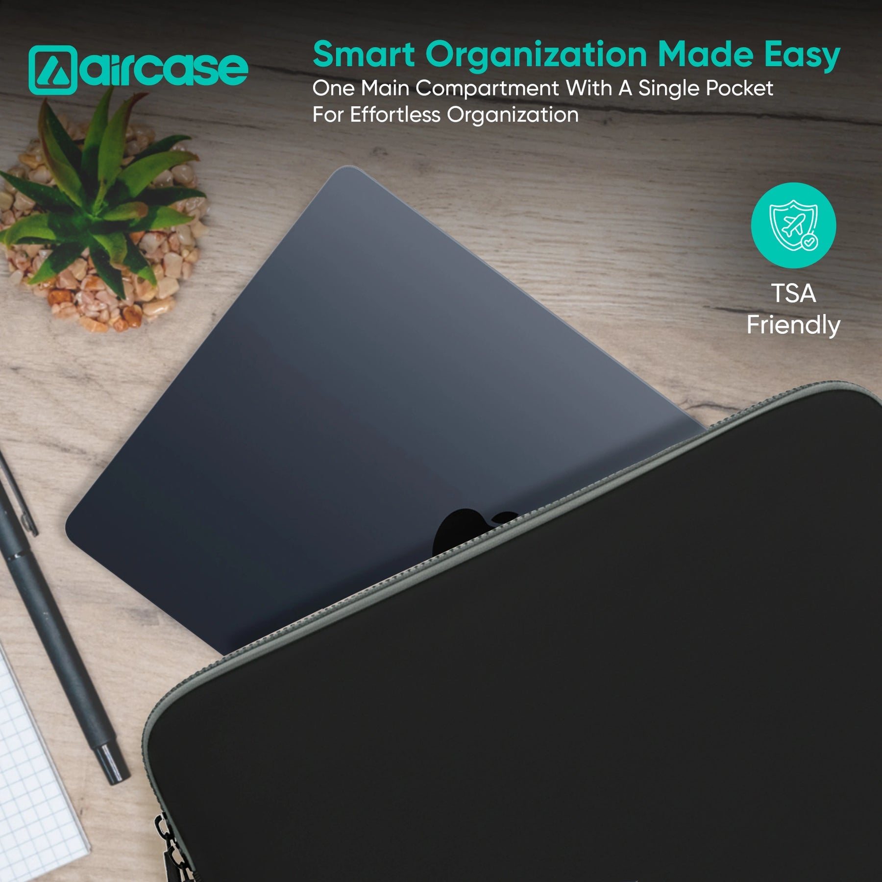 13.3" Neoprene Laptop Sleeve | Water-Resistant Shockproof Case