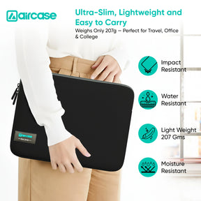 13.3" Neoprene Laptop Sleeve | Water-Resistant Shockproof Case