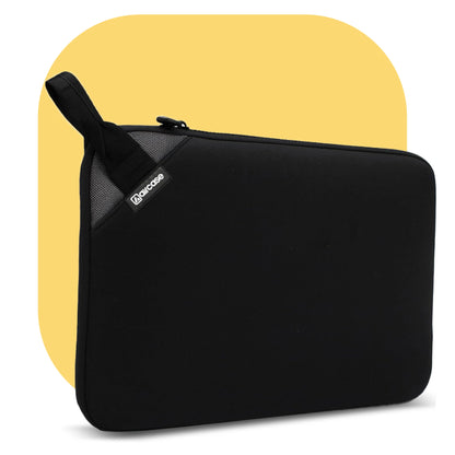 AirCase 14.1-inch neoprene laptop sleeve with top handle, padded lightweight water-resistant design