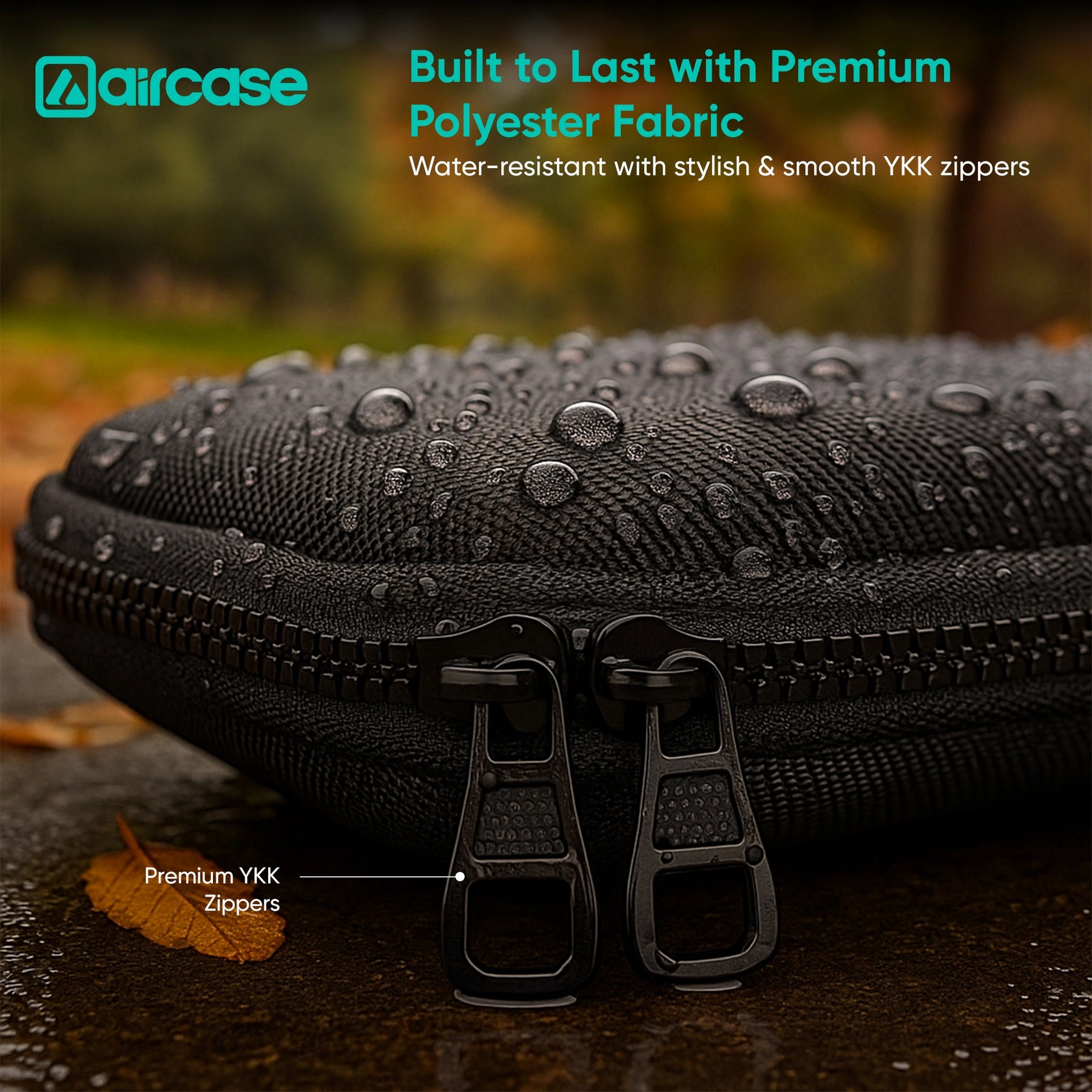 AirCase professional laptop messenger bag with padded compartments, YKK zippers, trolley belt, and travel-friendly office design