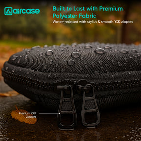 AirCase professional laptop messenger bag with padded compartments, YKK zippers, trolley belt, and travel-friendly office design