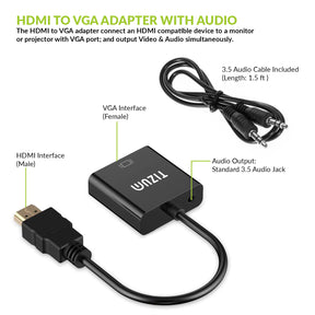HDMI to VGA/AV Adapter Cable 1080P for Projector