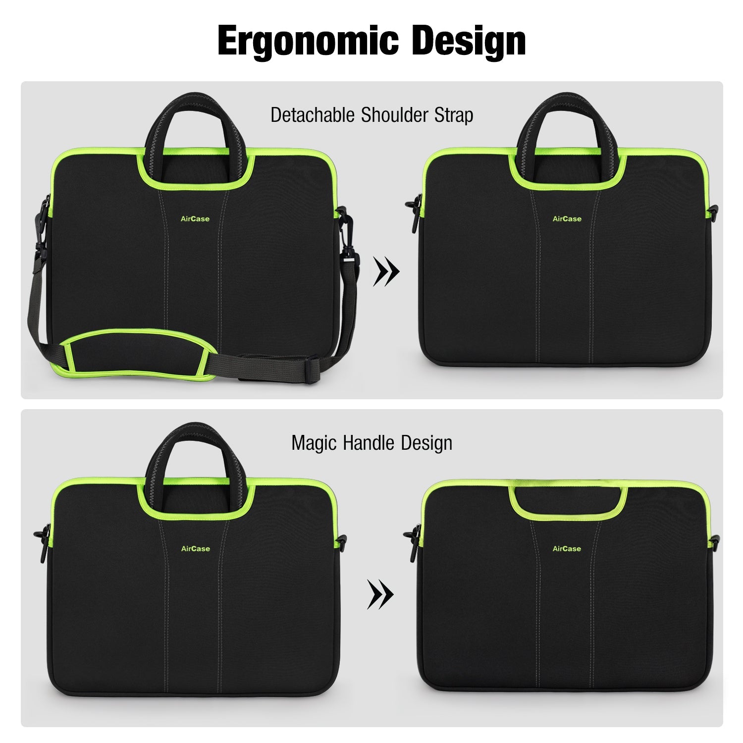 Neoprene Messenger Bag for upto 15.6" Laptops