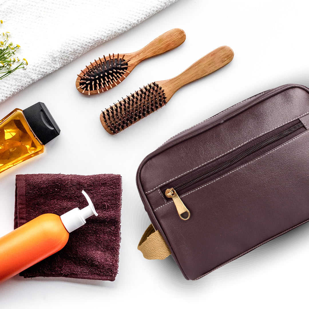 Vegan Leather Travel Kit