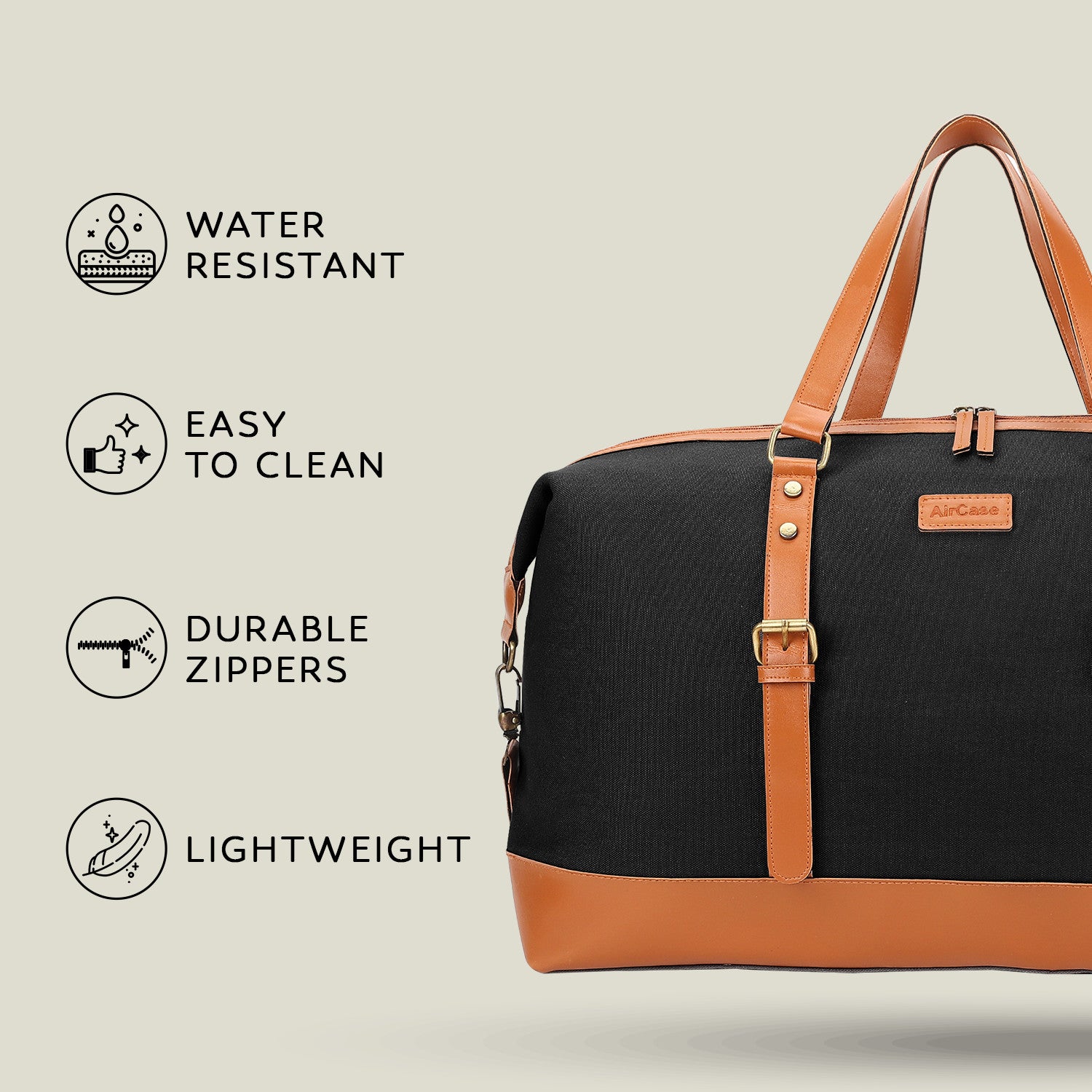 AirCase C51 Unisex Vegan Leather 20 Litre Duffle, Shoulder Small Travel Bag  - Price in India, Reviews, Ratings & Specifications | Flipkart.com