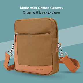 Canvas Copper Unisex Sling Bag