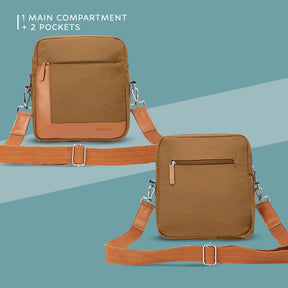 Canvas Copper Unisex Sling Bag