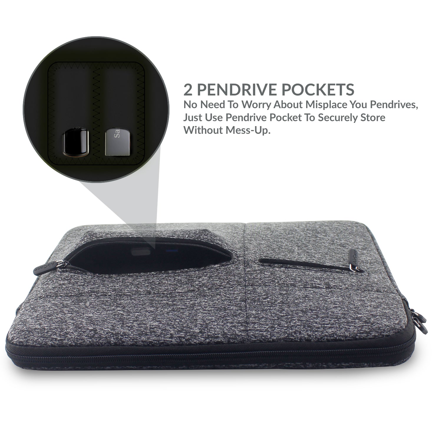 Extra Protective 14.1" Laptop Sleeve with Pockets