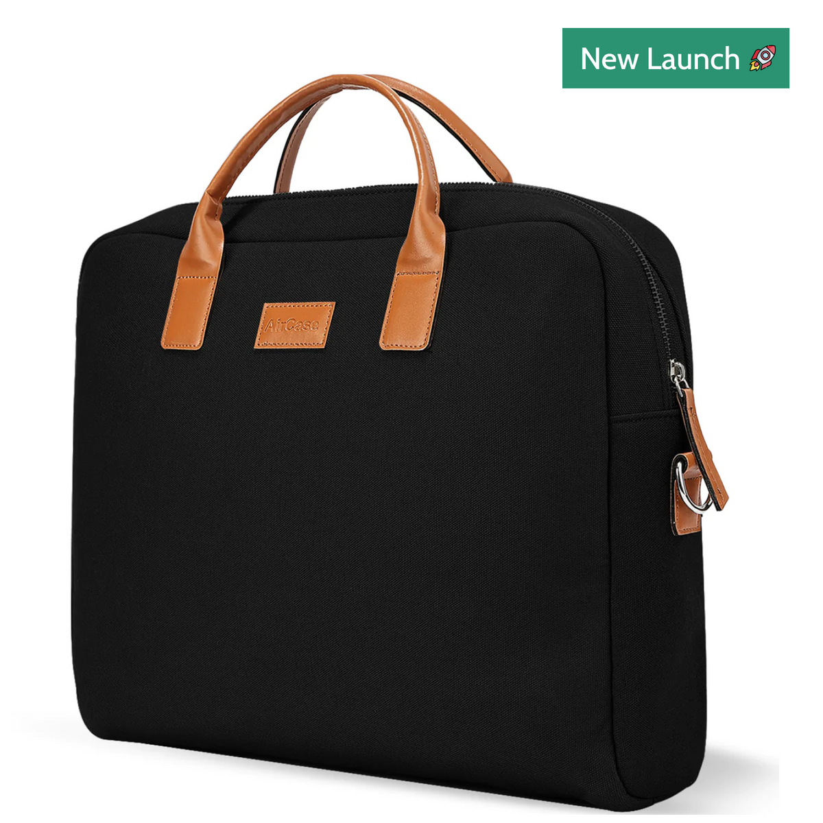 AirCase Signature Designer Laptop Messenger Bag, Premium, water resistant,  for Office, Men and Women