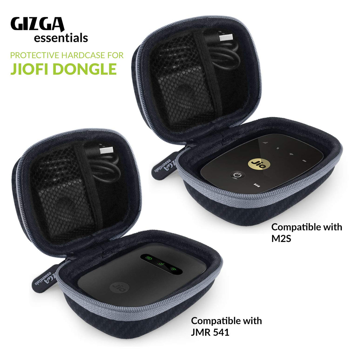 Carrying Case for JioFi 4G M2S and JioFI3 WiFi Hotspot Dongle Rectangle