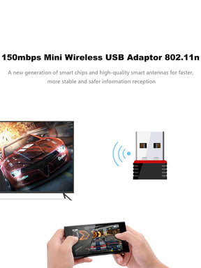 WiFi USB Mini Adapter Supports150 Mbps
